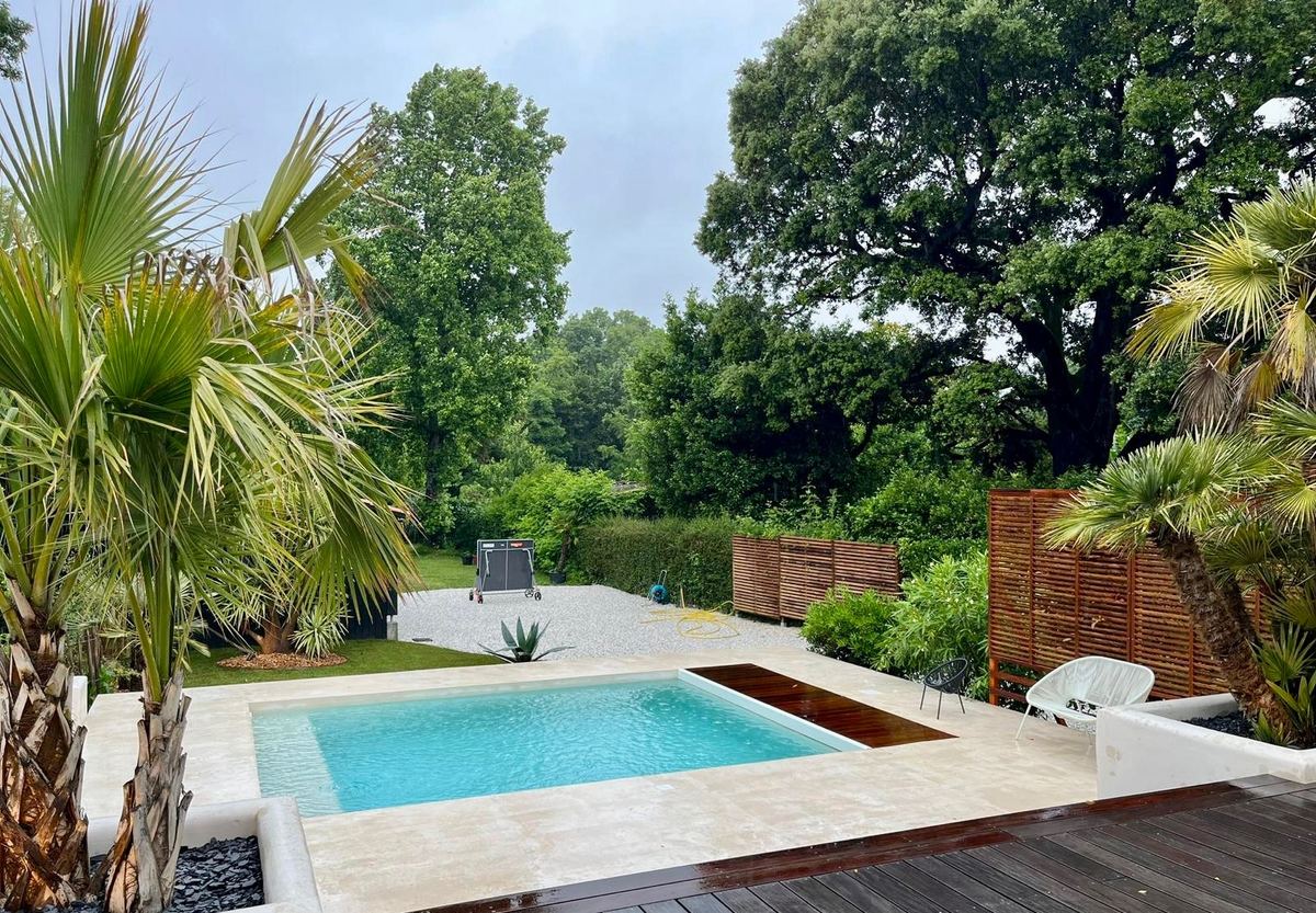 Modern garden pool